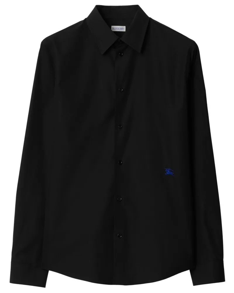 Burberry Hemd mit EKD-Stickerei - Schwarz Schwarz