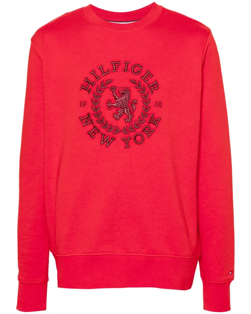 Tommy Hilfiger Sweatshirt mit Logo-Stickerei Rot