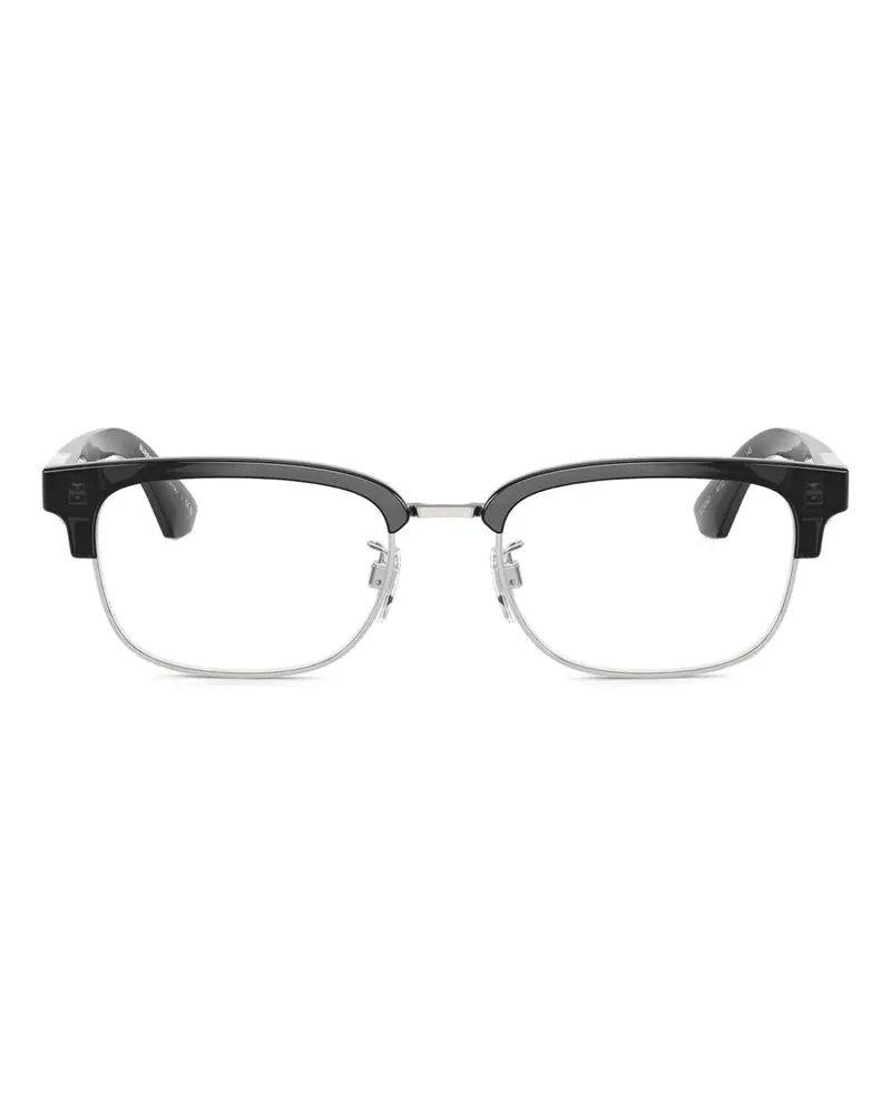 Burberry Browline Brille mit Silberdetail Silber