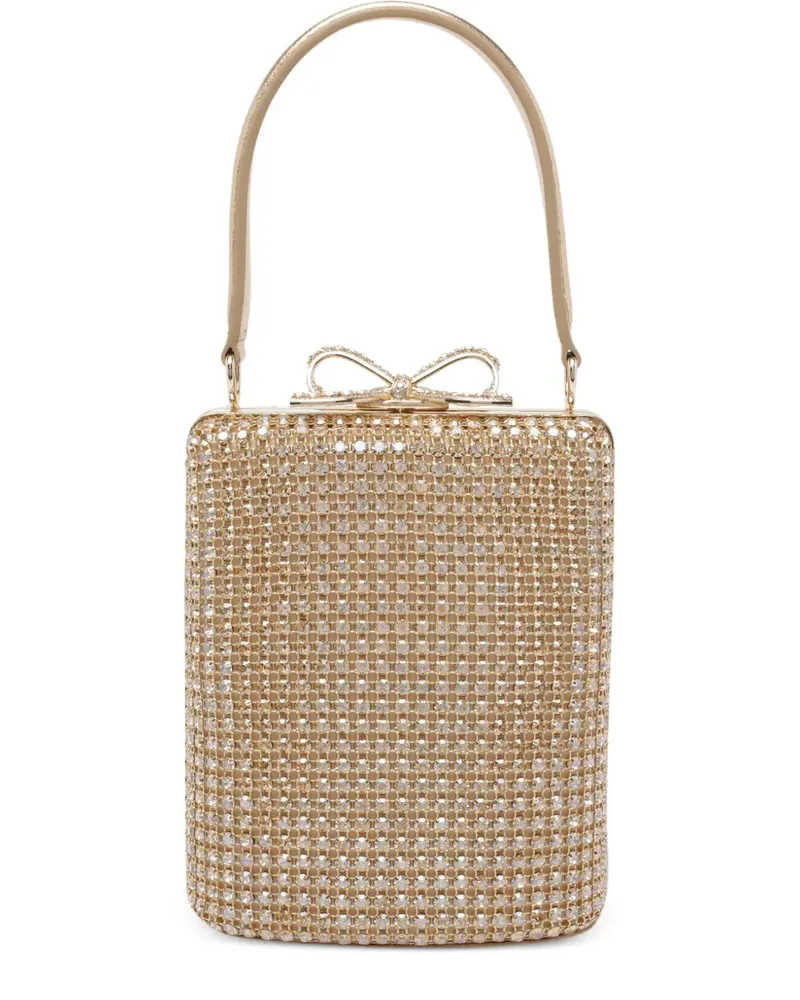 Self-Portrait Tasche mit Kristallverzierung - Gold Gold