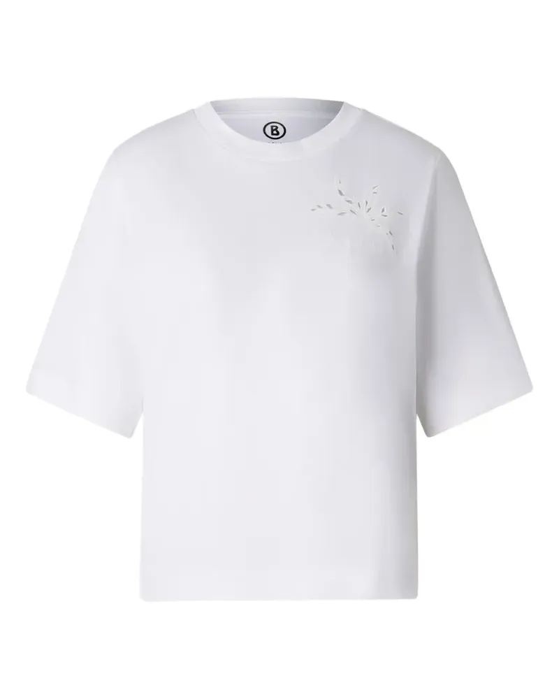 Bogner Dorothy T-Shirt mit gesticktem Logo-Schriftzug - Weiß Weiß