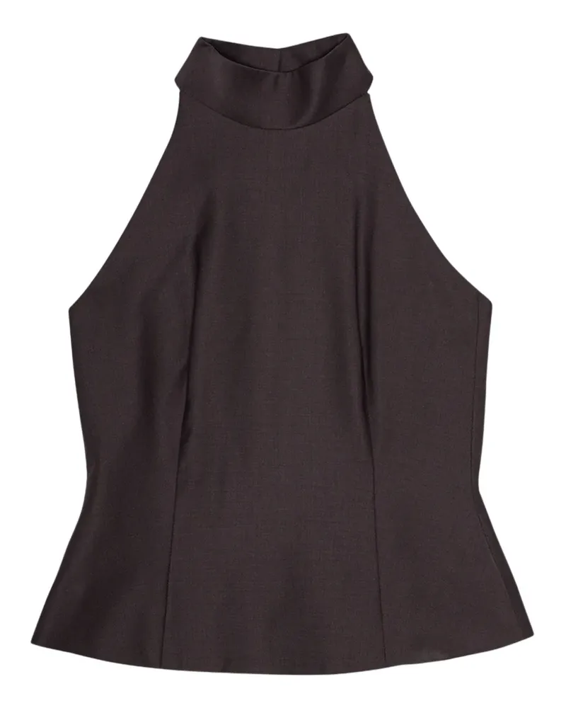 REMAIN Neckholder-Top mit Knöpfen - Braun Braun