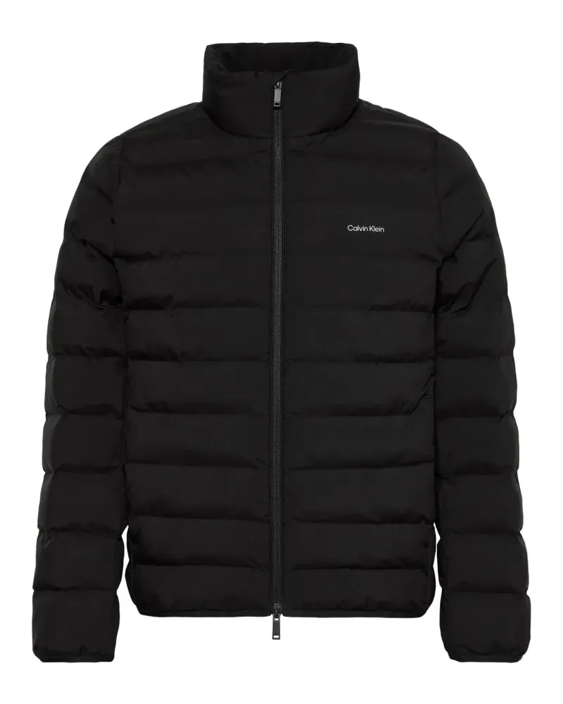 Calvin Klein quilted logo-print jacket - Braun Braun