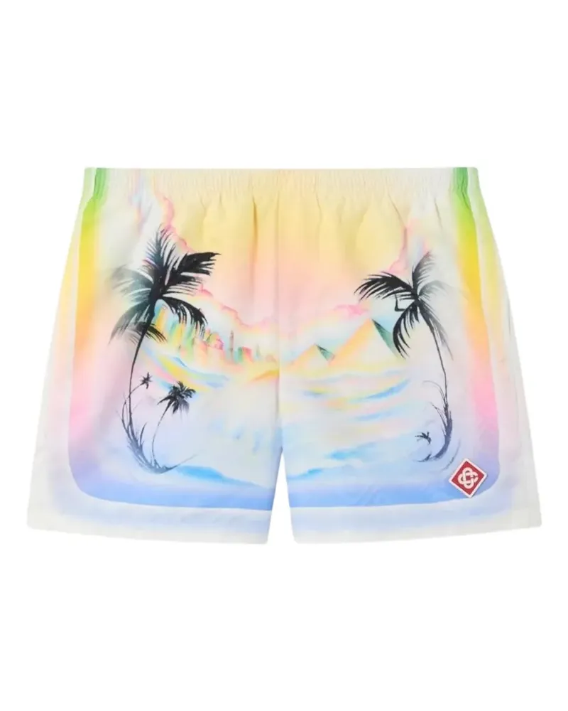 Casablanca Paris Casa Airspray jacquard swim shorts - Weiß Weiß
