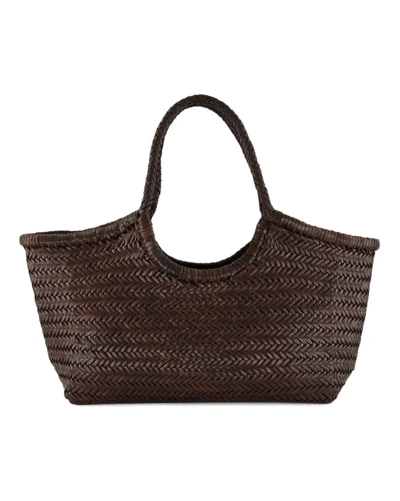 Dragon Diffusion Tote Bag mit Fischgrätenmuster - Braun Braun