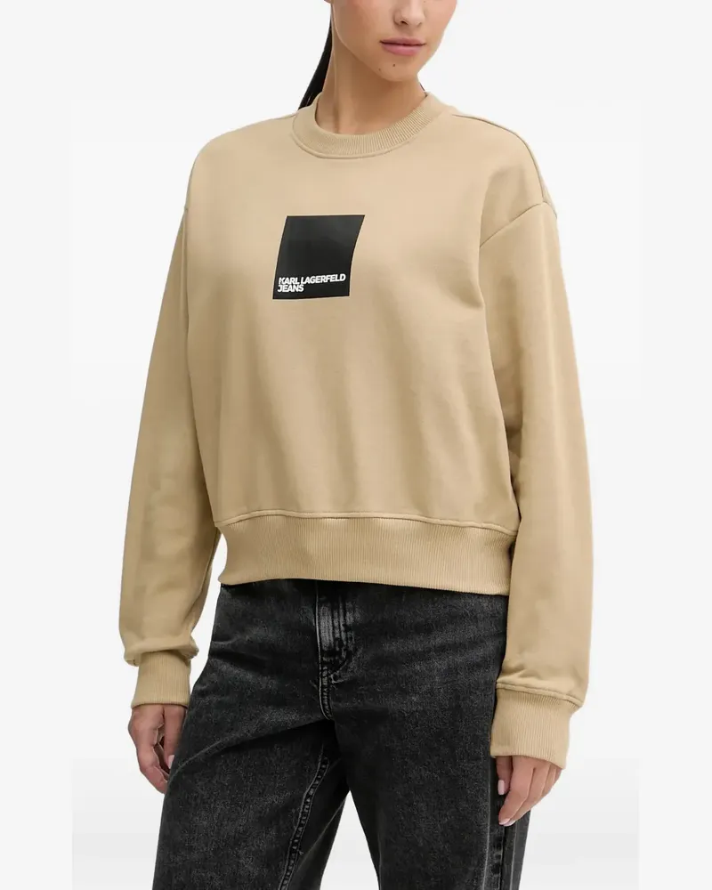 Karl Lagerfeld logo-print sweatshirt - Nude Nude