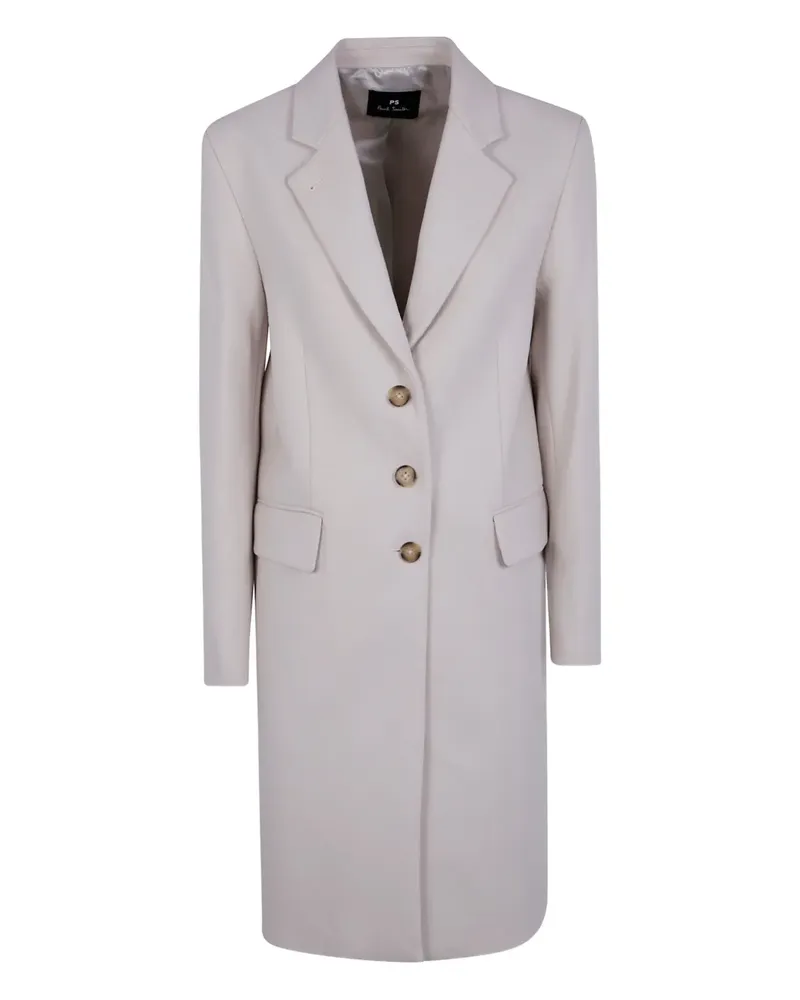 Paul Smith single-breasted wool coat - Nude Nude