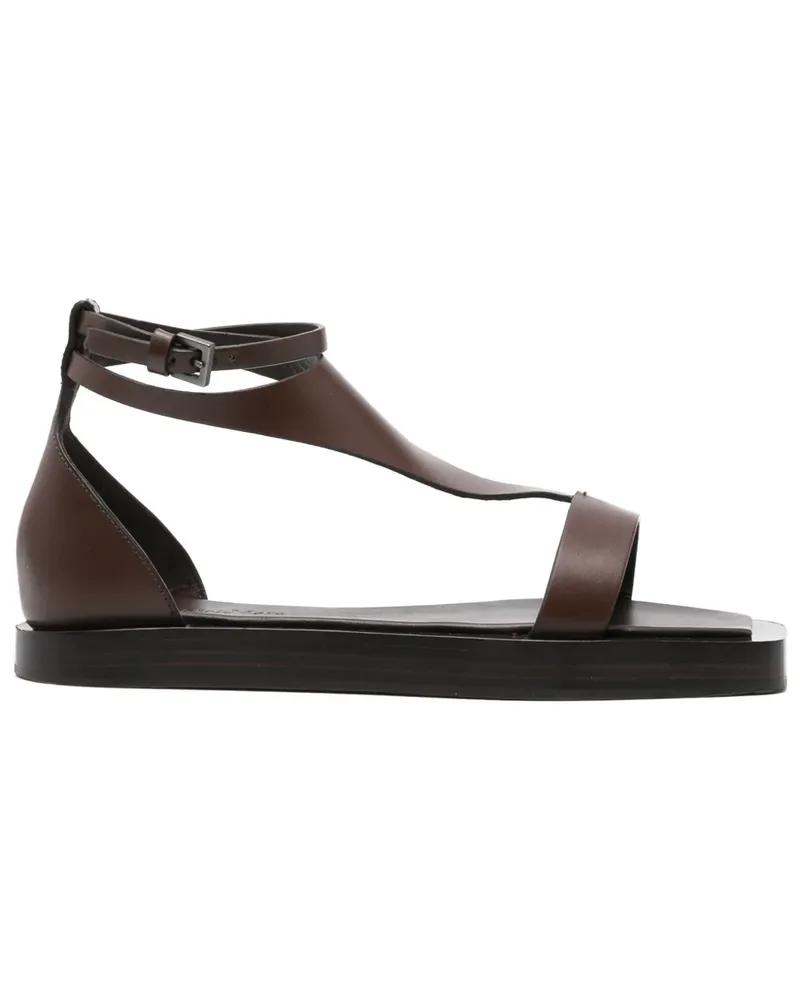 Max Mara Sandalen aus Leder - Braun Braun