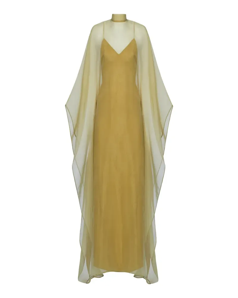 Taller Marmo Sphinx Maxikleid aus Kaftan - Gelb Gelb