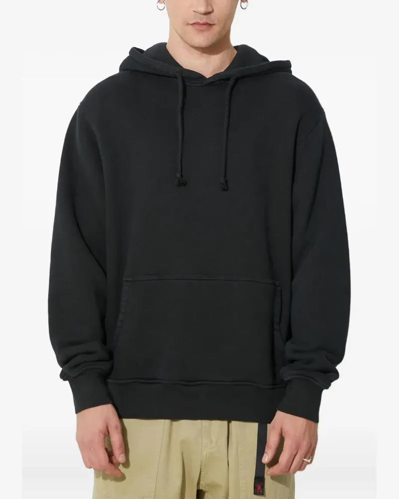 FourTwoFour on Fairfax Langärmeliger Hoodie - Schwarz Schwarz