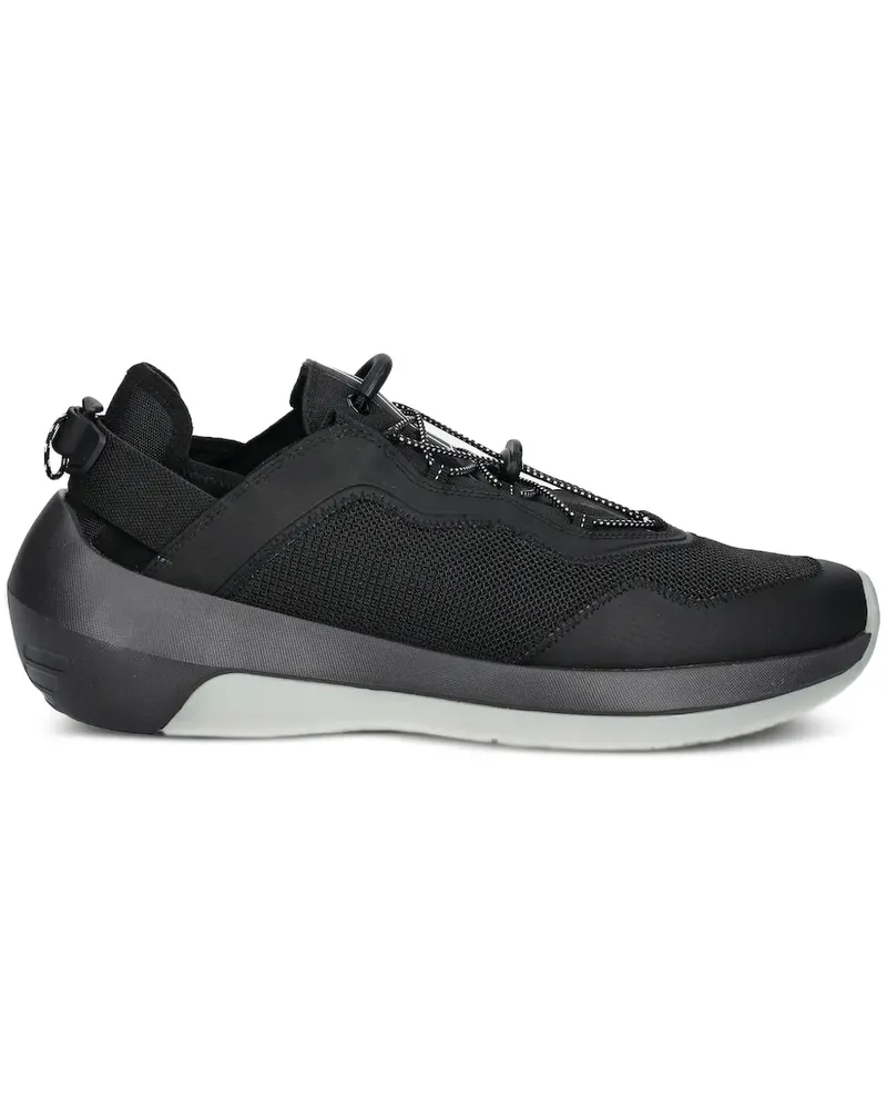 Emporio Armani Sneakers mit Mesh-Einsatz - Schwarz Schwarz