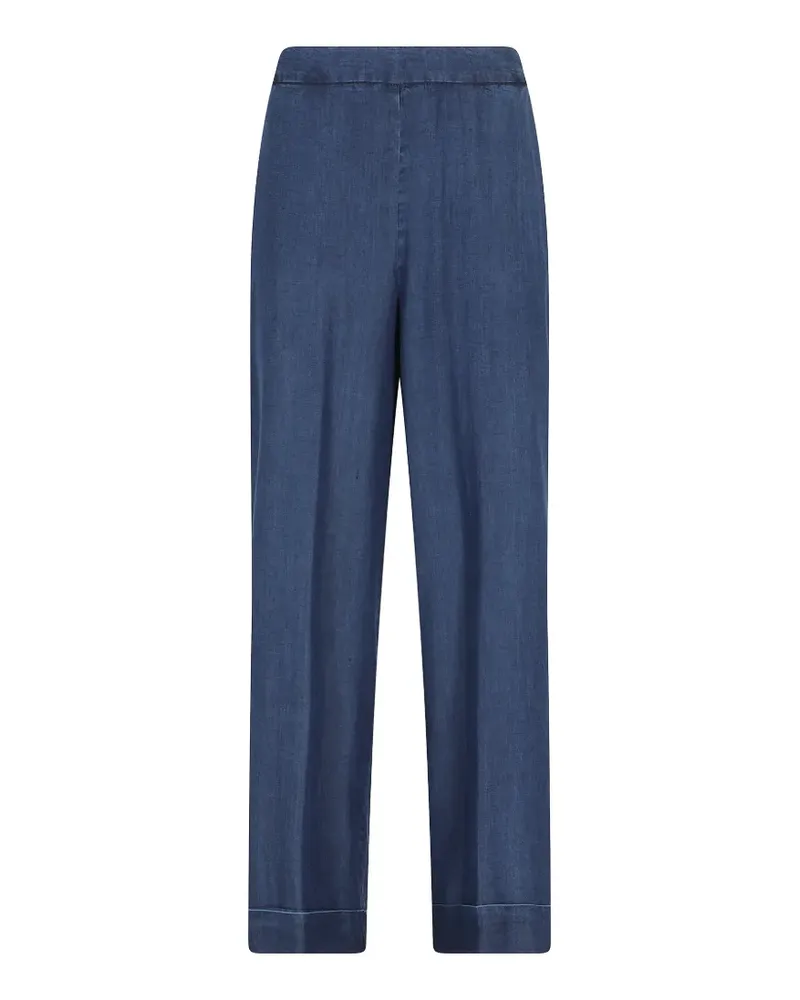 KILTIE pressed-crease straight trousers - Blau Blau