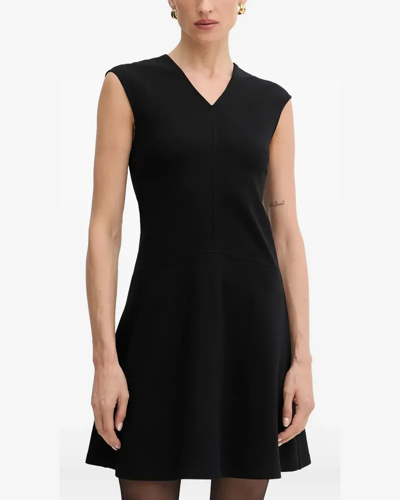 HUGO BOSS Kleid mit V-Ausschnitt - Schwarz Schwarz