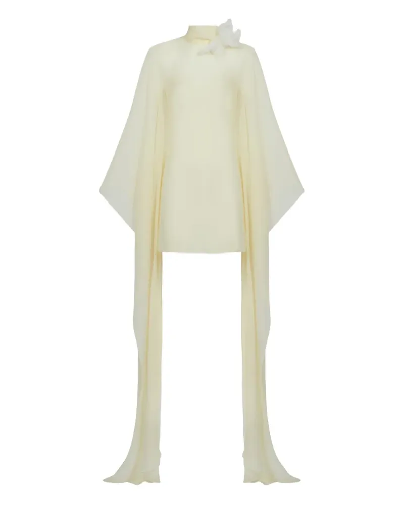 Taller Marmo Lanzarote Minikleid mit Blumendetail - Nude Nude