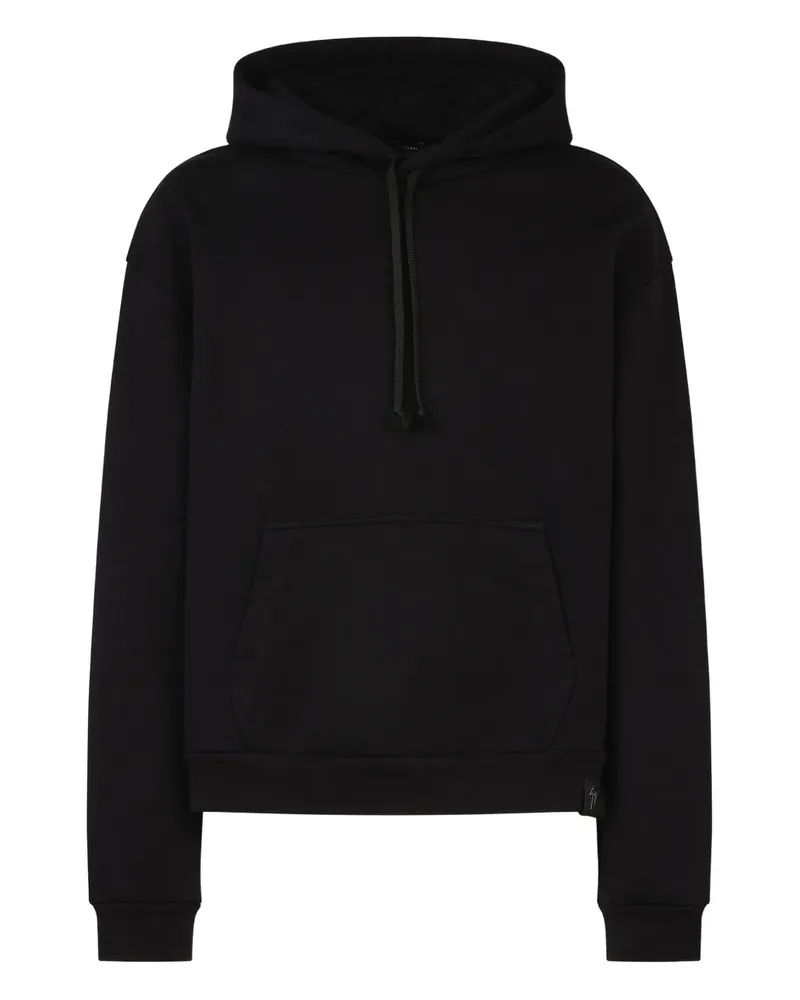 Giuseppe Zanotti Hoodie mit Logo-Print - Schwarz Schwarz