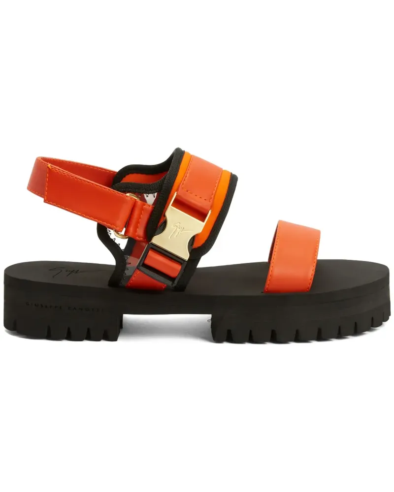 Giuseppe Zanotti Sandalen mit Klettverschluss - Orange Orange
