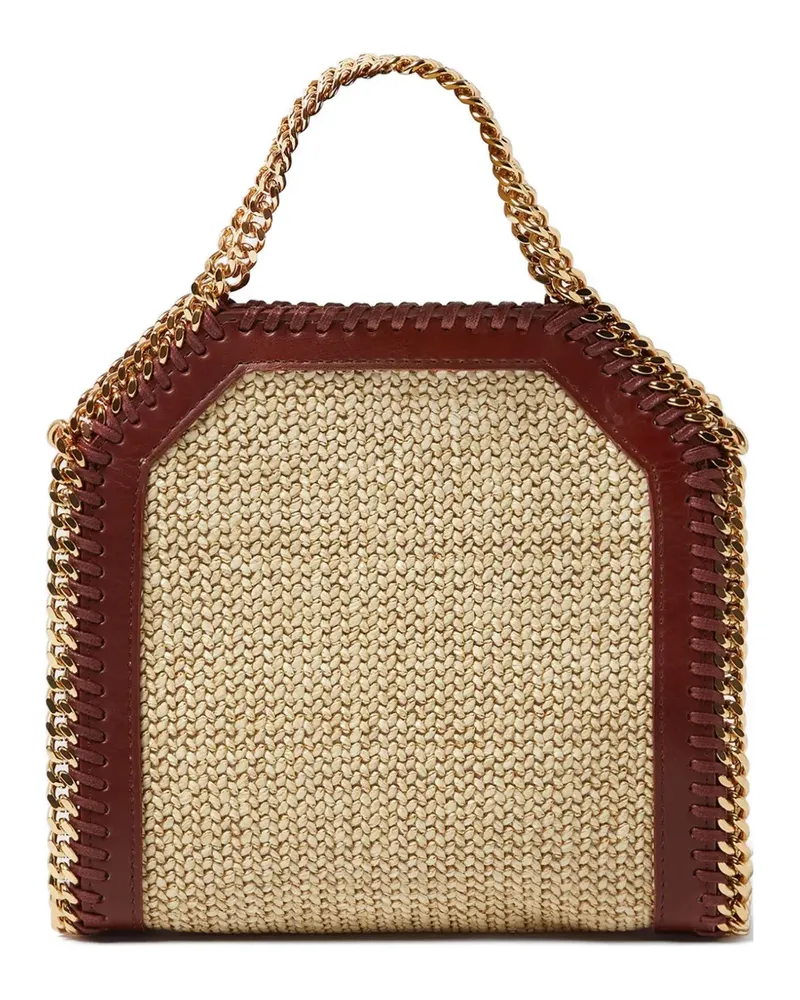 Stella McCartney mini Falabella woven-design tote bag - Nude Nude