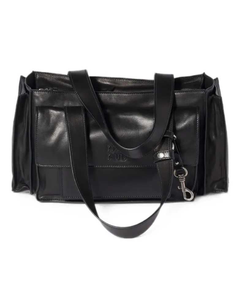 Miu Miu Utilitaire Schultertasche - Schwarz Schwarz