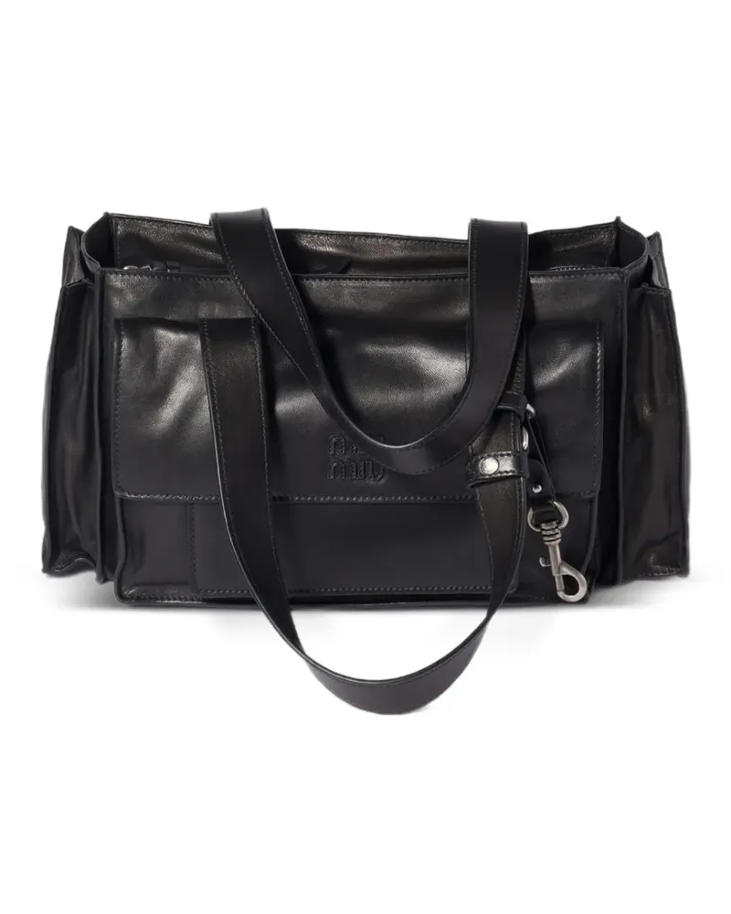 Miu Miu Utilitaire Schultertasche - Schwarz Schwarz