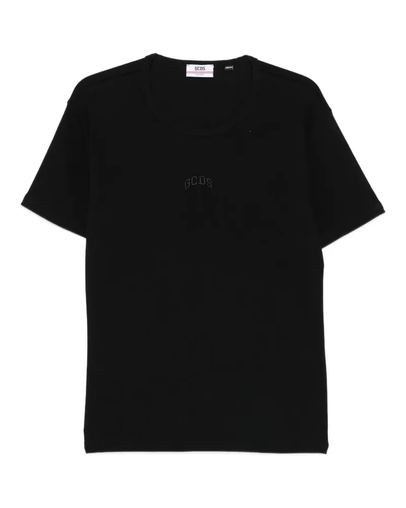 GCDS logo T-shirt - Schwarz Schwarz