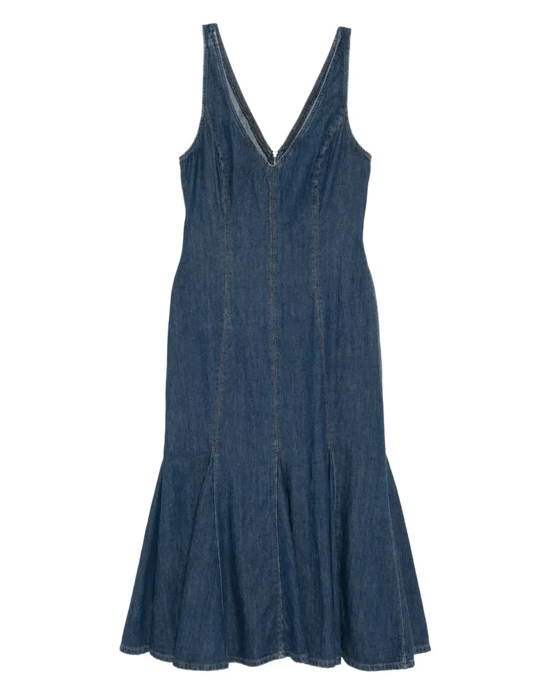 Reformation Serafina Jeanskleid - Blau Blau