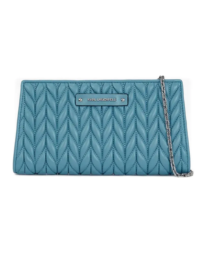 Karl Lagerfeld Gesteppte Umhängetasche - Blau Blau