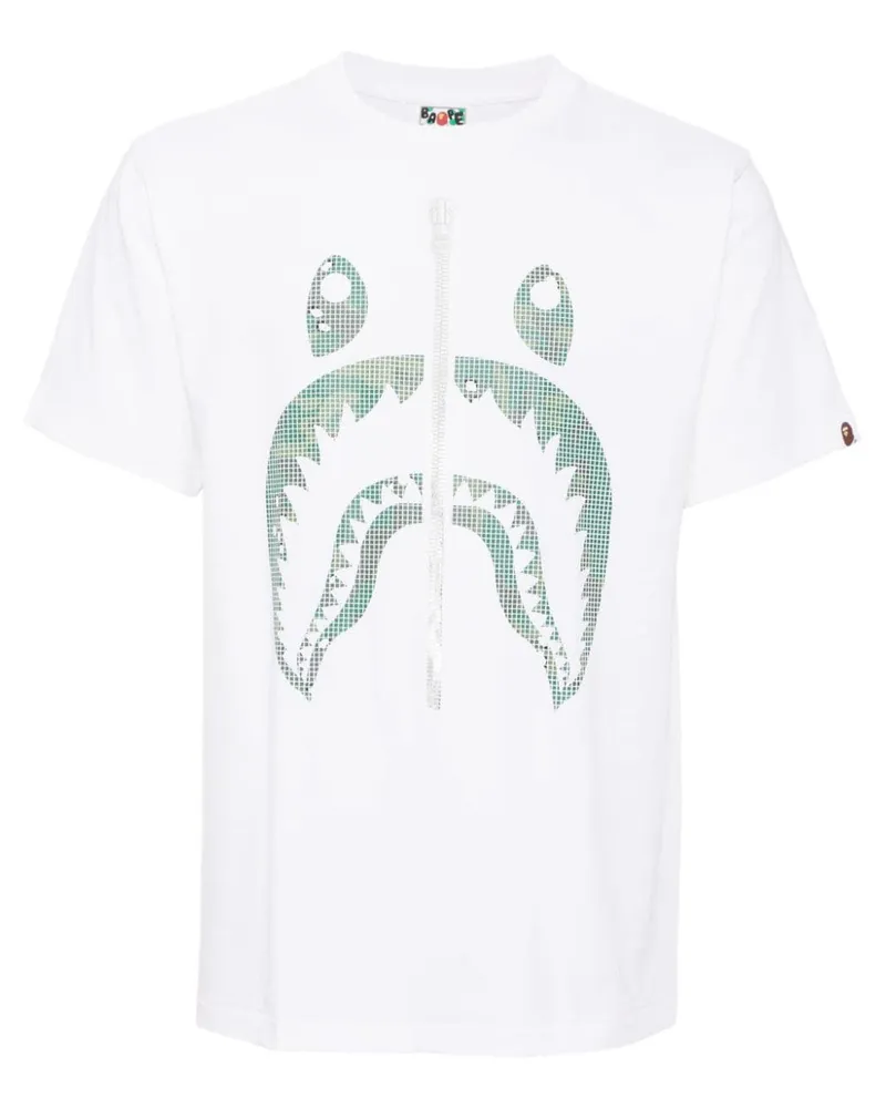 BAPE T-Shirt mit grafischem Print - Weiß Weiß
