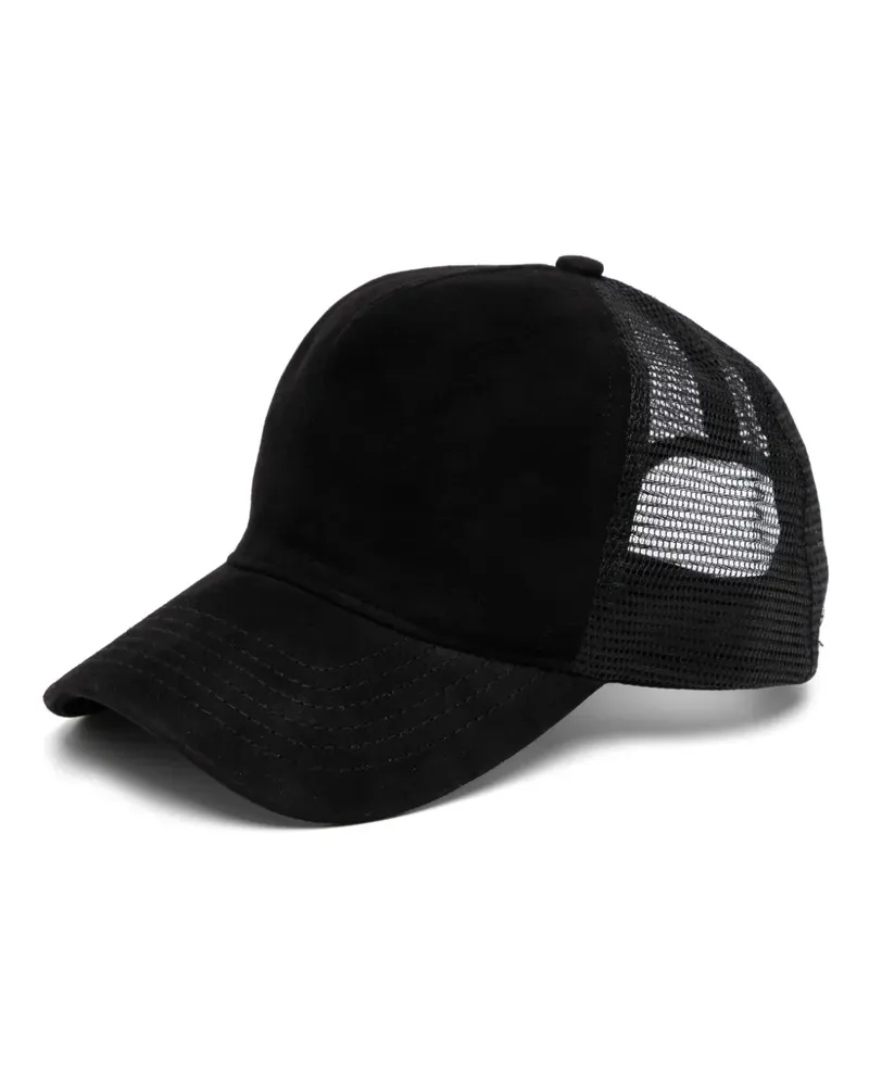James Perse Baseballkappe aus Wildleder - Schwarz Schwarz