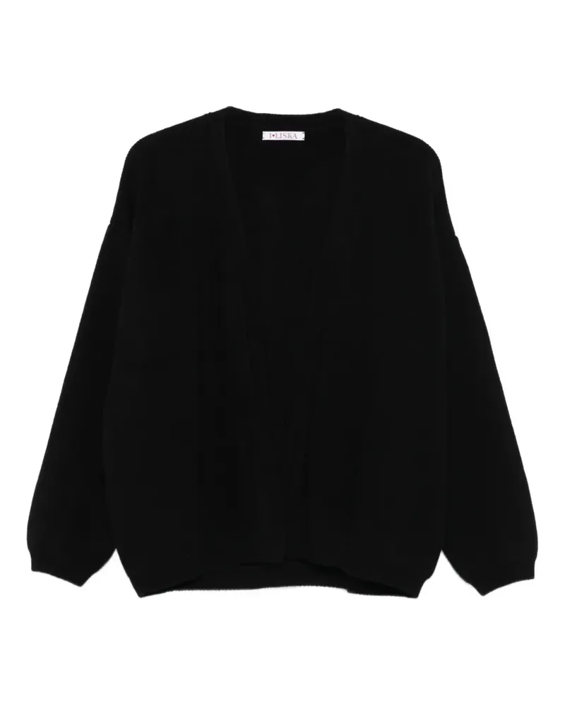 Liska Cardigan mit Ballonärmeln - Schwarz Schwarz