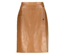 Klassischer Lederrock - Braun