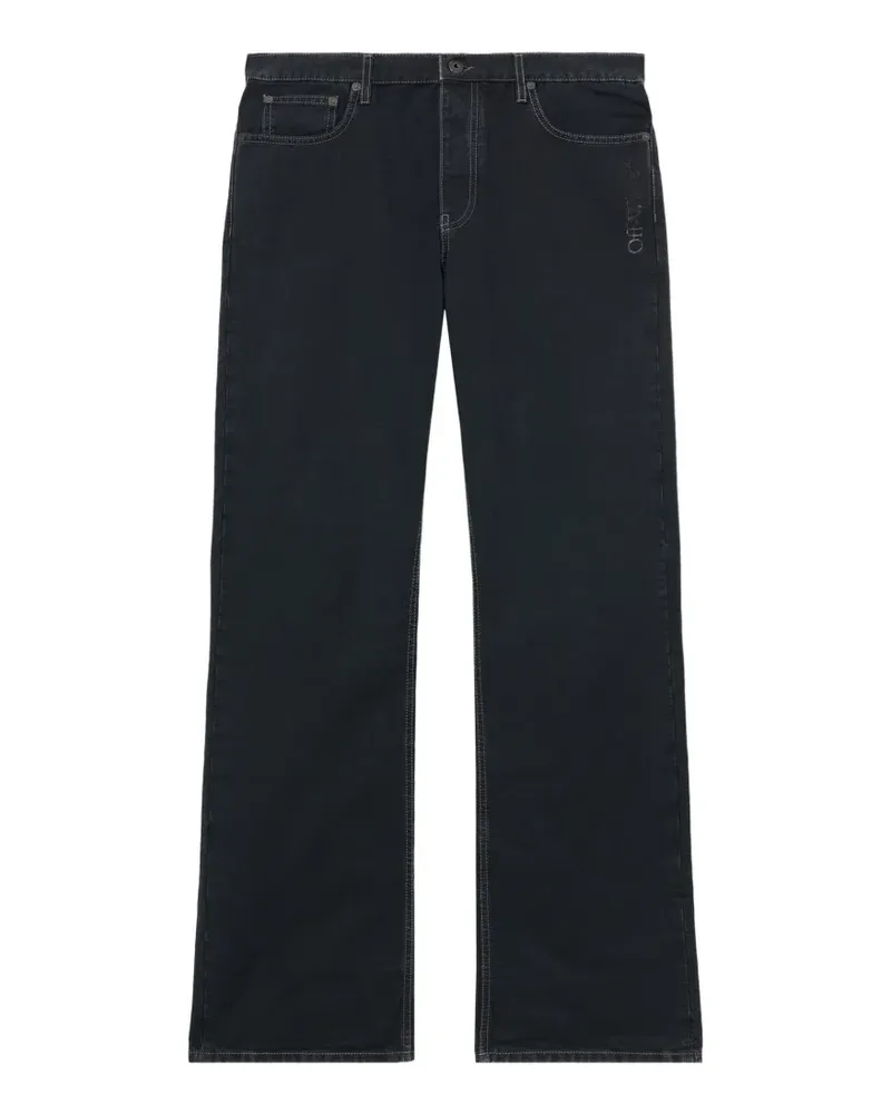 OFF-WHITE relaxed-fit trousers - Schwarz Schwarz