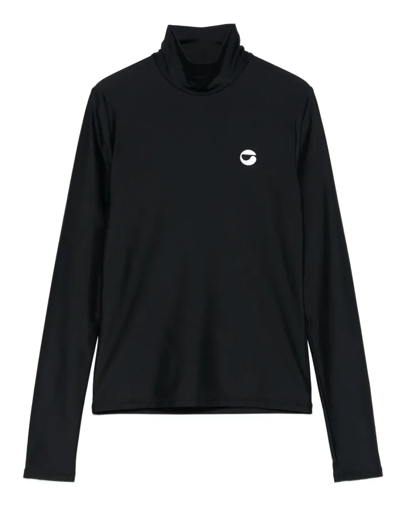 COPERNI Langarmshirt mit Stehkragen - Schwarz Schwarz