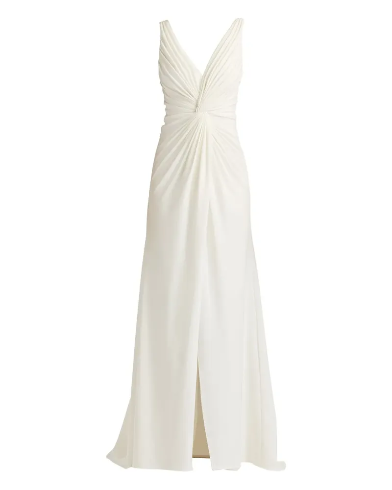Tadashi Shoji Jessey Abendkleid mit Twist-Detail - Weiß Weiß