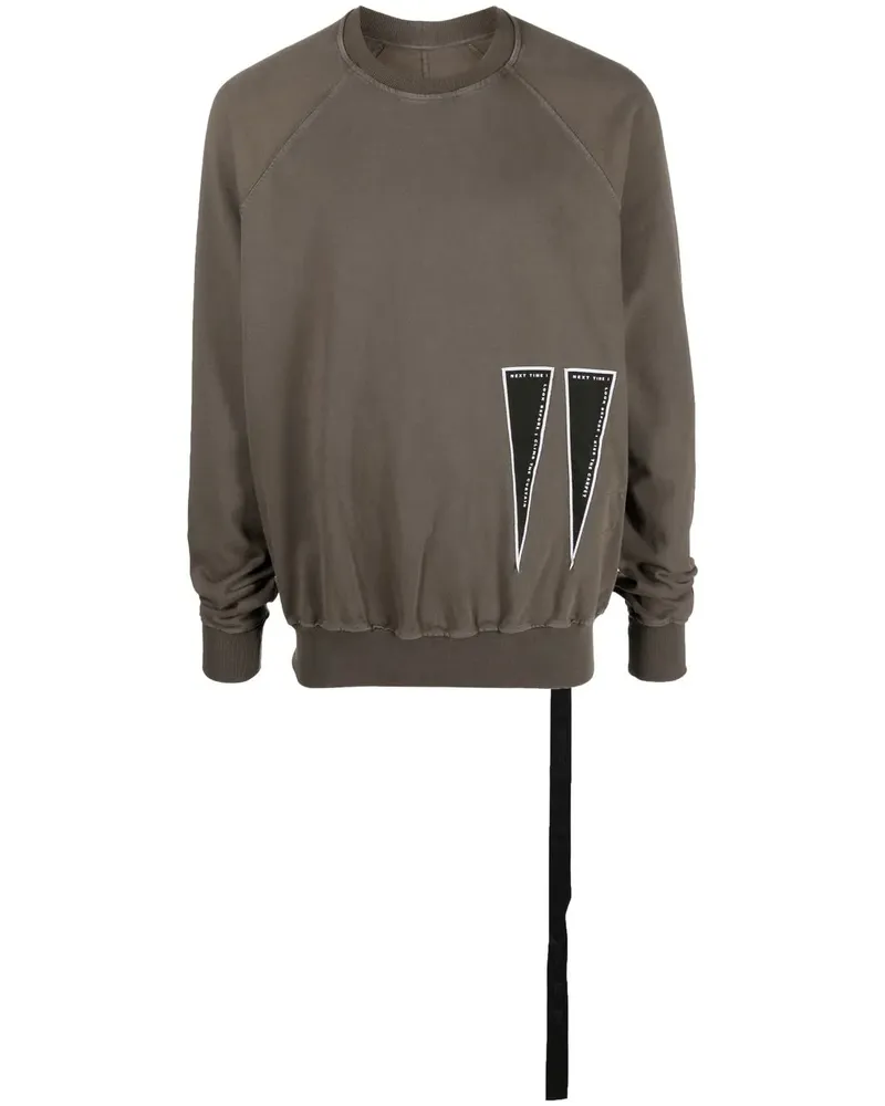 DRKSHDW by Rick Owens Sweatshirt mit dreieckigen Patches - Grau Grau