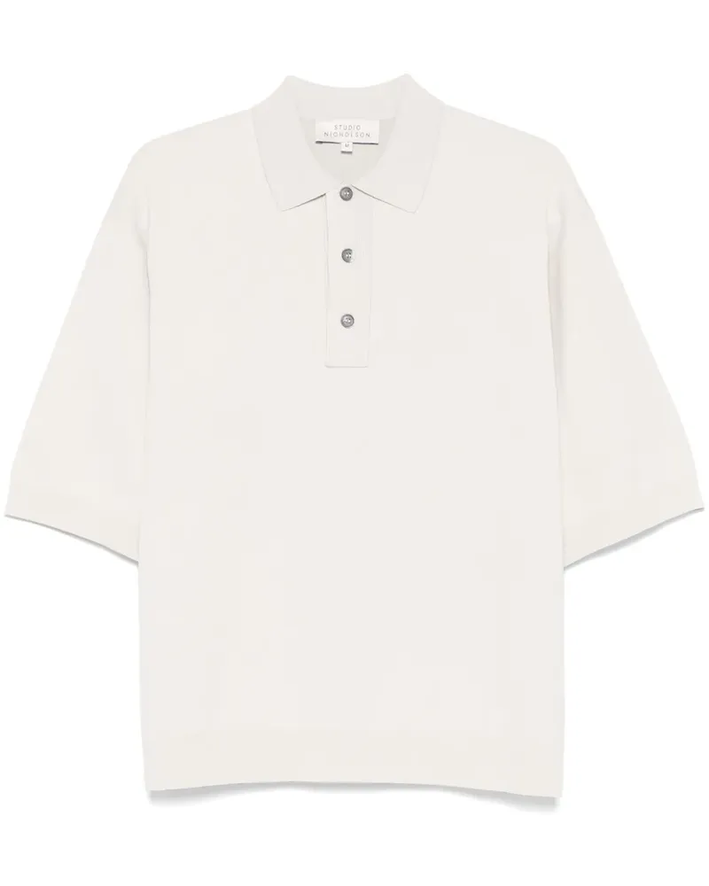 Studio Nicholson Rico Poloshirt - Nude Nude