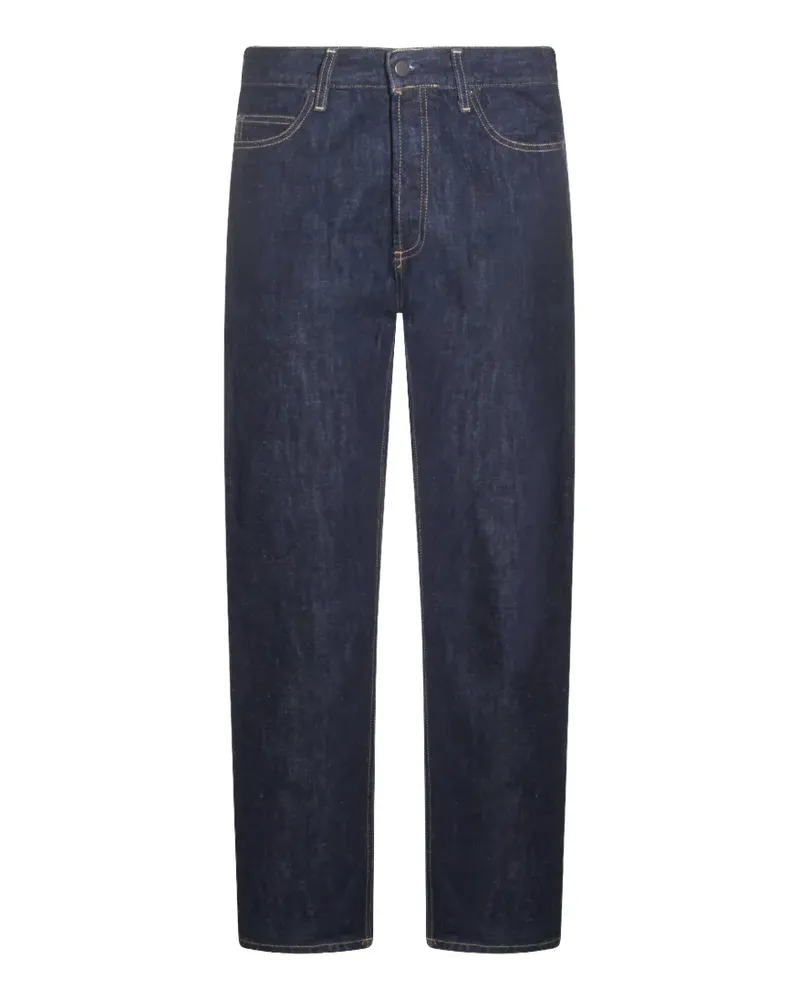 Carhartt WIP Straight-Leg-Jeans mit Logo-Patch - Blau Blau