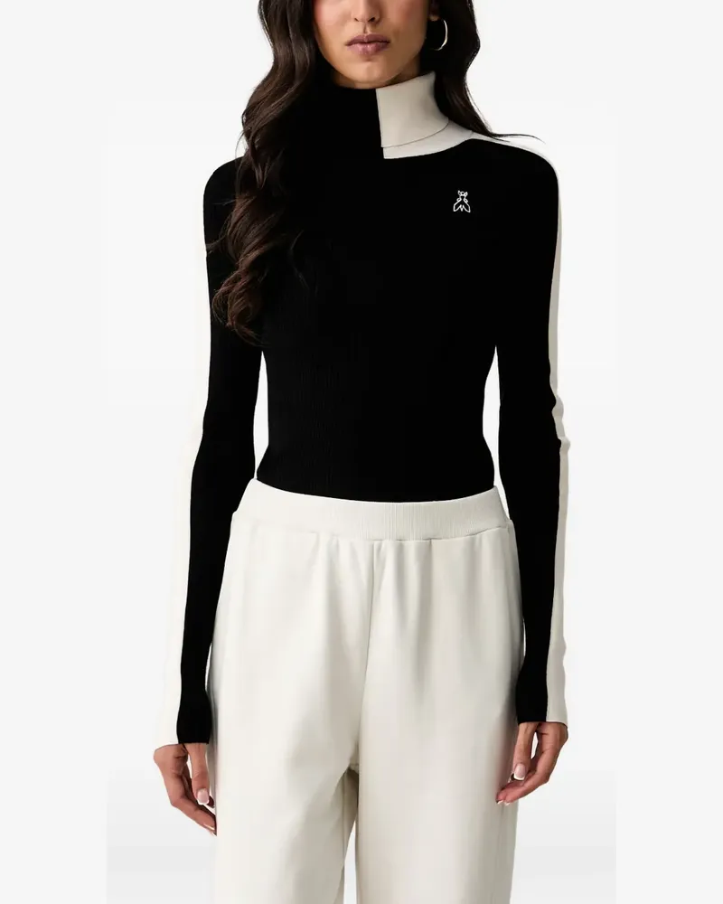 Patrizia Pepe ribbed-knit roll-neck sweater - Schwarz Schwarz