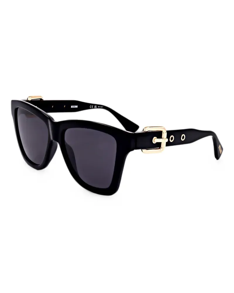 Moschino Eckige Sonnenbrille - Schwarz Schwarz