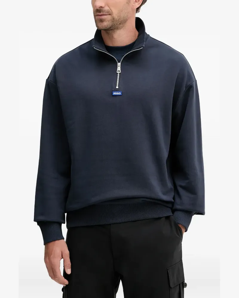 HUGO BOSS Sweatshirt mit Reißverschluss - Blau Blau