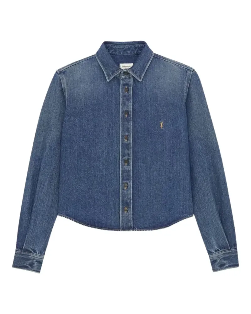 Saint Laurent Cassandre Jeanshemd - Blau Blau