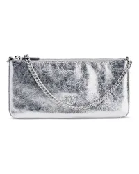 Pinko Horizontal Flat Shopper Silber