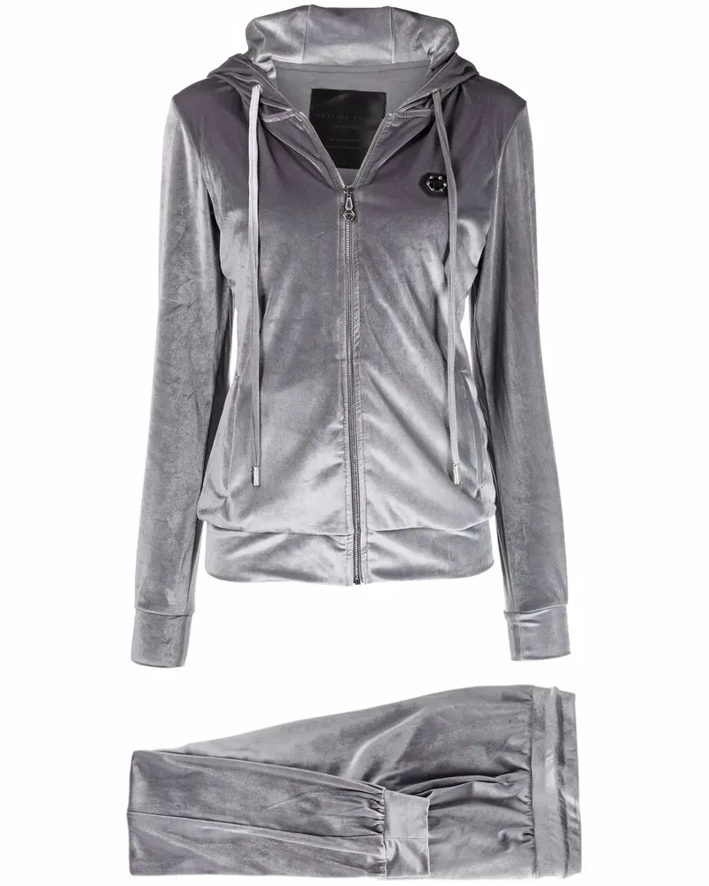 Philipp Plein Jogginganzug mit Logo - Grau Grau