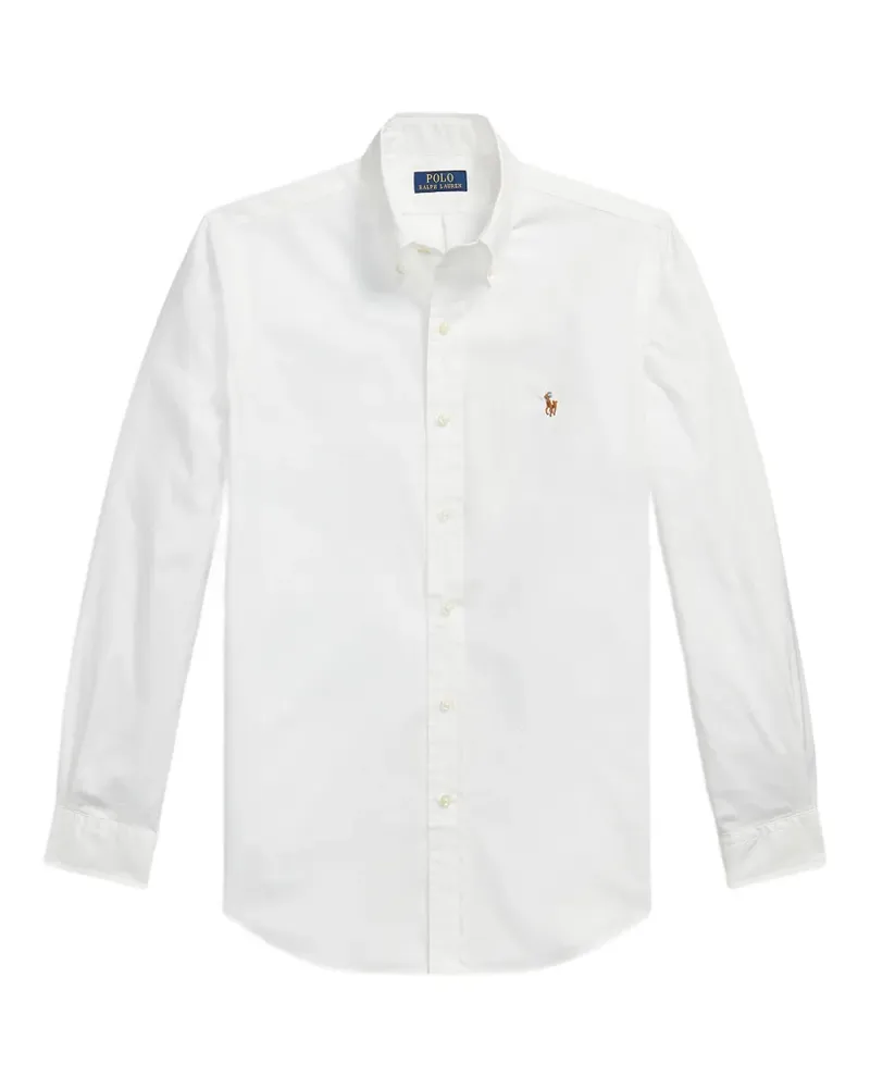 Ralph Lauren Pony-embroidered stretch-oxford shirt - Weiß Weiß