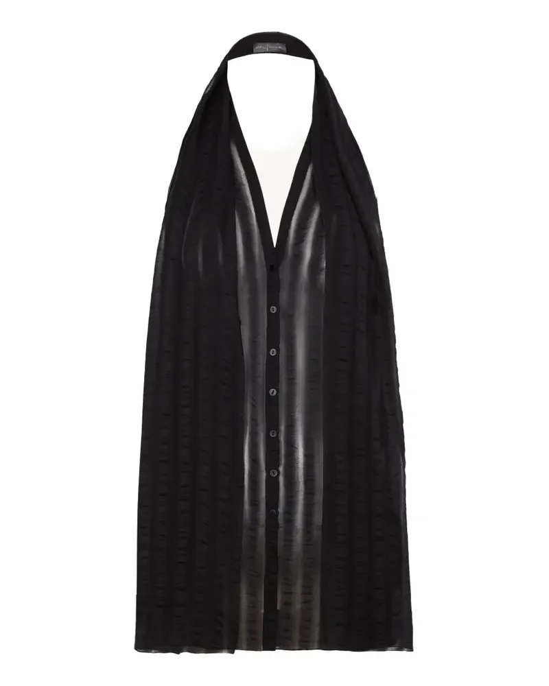 Cortana Brisa halterneck sleeveless shirt - Schwarz Schwarz