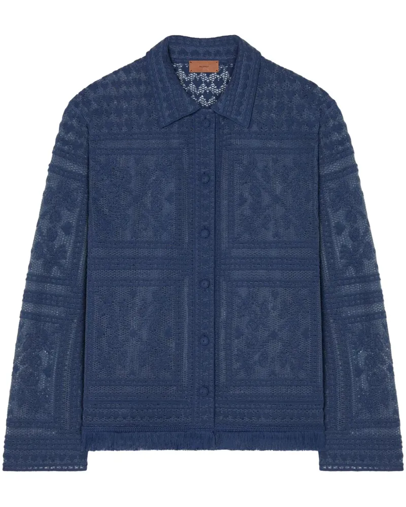 Alanui Gestricktes Hemd - Blau Blau