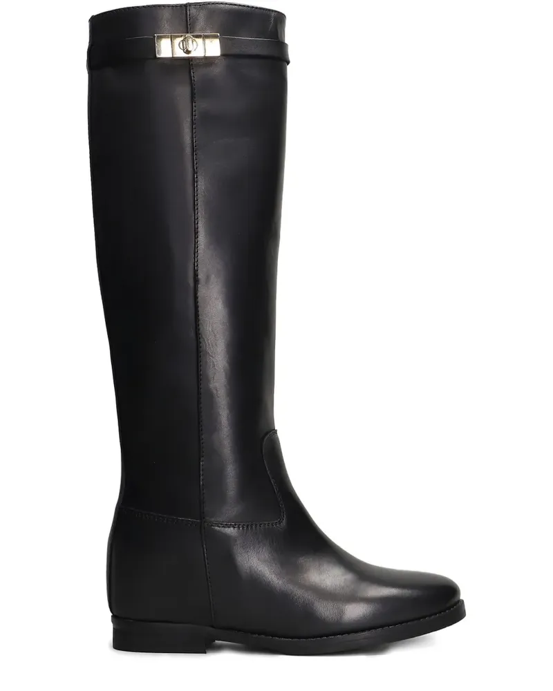 Julie Dee Stiefel mit Schnallenverschluss - Schwarz Schwarz