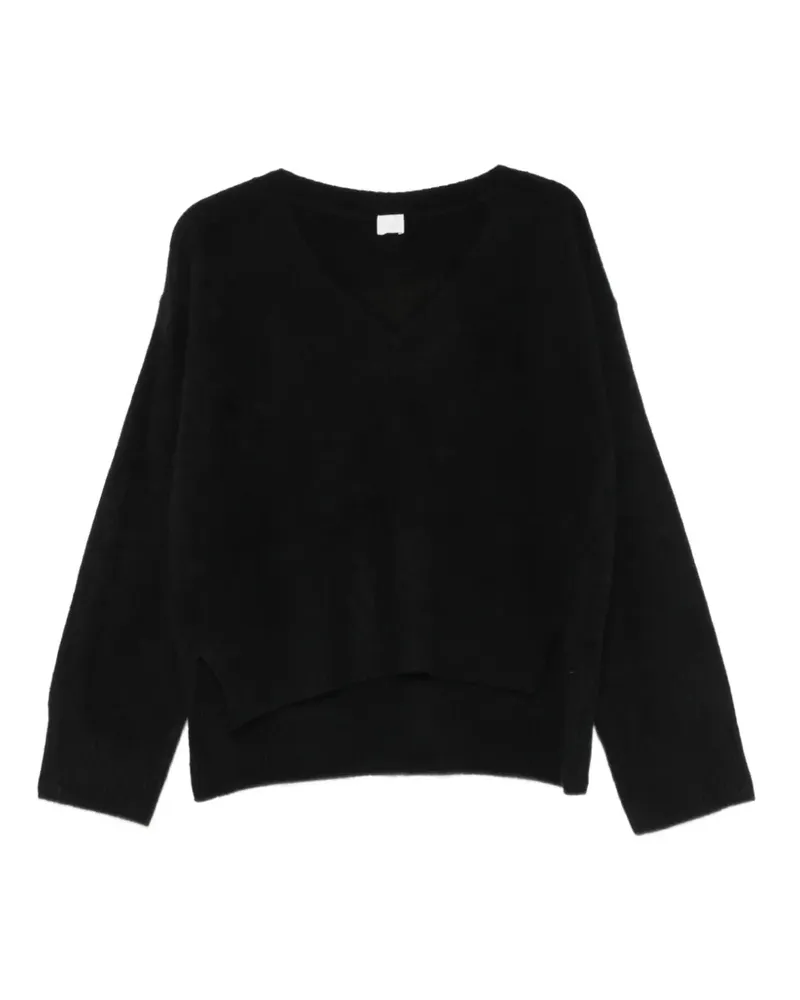 C.T.plage Pullover mit V-Ausschnitt - Schwarz Schwarz