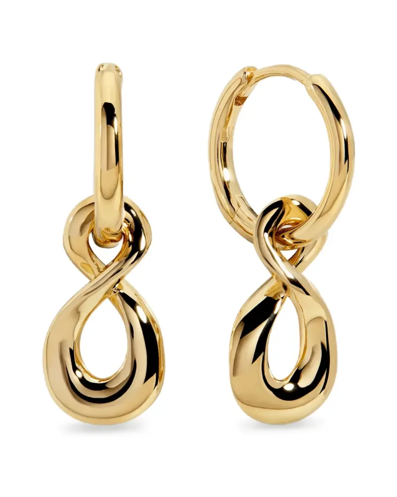Monica Vinader Infinity Ohrringe - Gold Gold