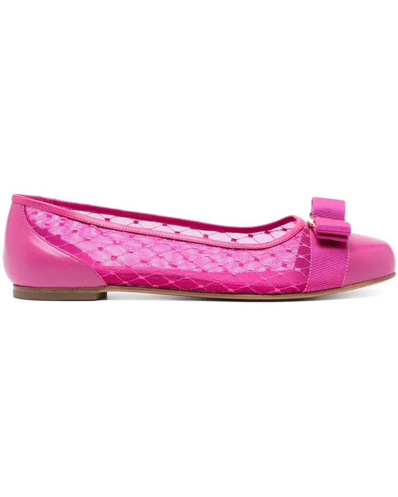 Ferragamo Ballerinas mit ikonischer Schleifen - Violett Violett