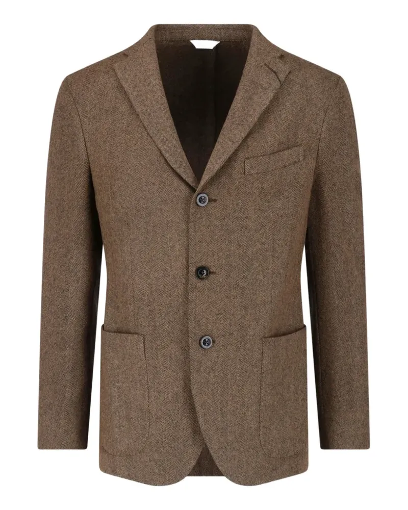 Boglioli K.Jacket herringbone jacket - Braun Braun